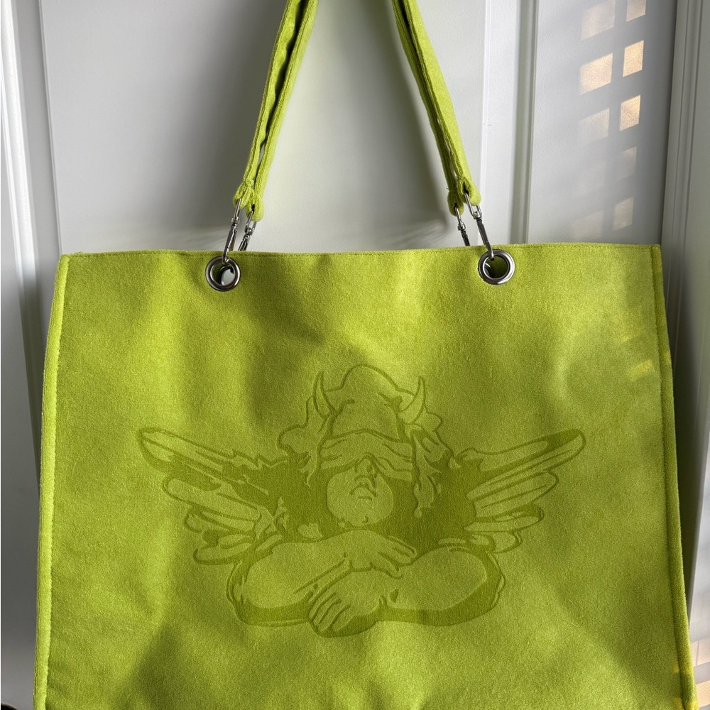 Boys Lie Lime Green Tote Bag NWOT
